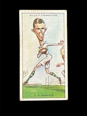 ebay uk cigarette cards Wills Cigarette Card Rugby Internationals 1929 - C. D. Aarvold, England #1