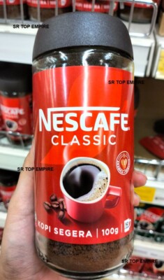 NESCAFE CLASSIC JAR 100G HIGH QUALITY INSTANT COFFEE SHIPPING FR MALAYSIA