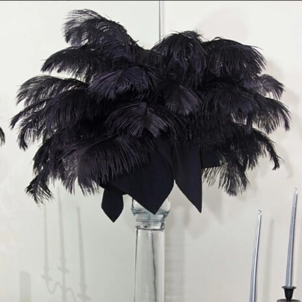 Black feathers for vase - .de