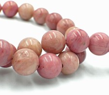 NELLYS Rhodonit altrosa/vintage Style Strang Perlen 3-10mm  Glanz
