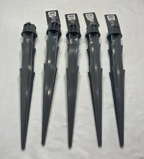 Pet Champion Dog Tie Out Stake With Stabilizer Wings Grey 5 Pack 16” Up To 40lbs