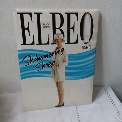 Elbeo Medium Size Shimmering Sheer  Denier Tights with Lycra 