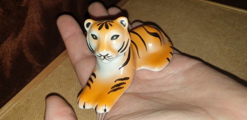 Vintage LFZ Lomonosov USSR Porcelain figurine tiger - Picture 7 of 11