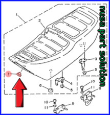 Asiento amortiguador Yamaha RXZ135 RXZ 135 RXZ-135 3RS-F4724-00 (cantidad 2 piezas)