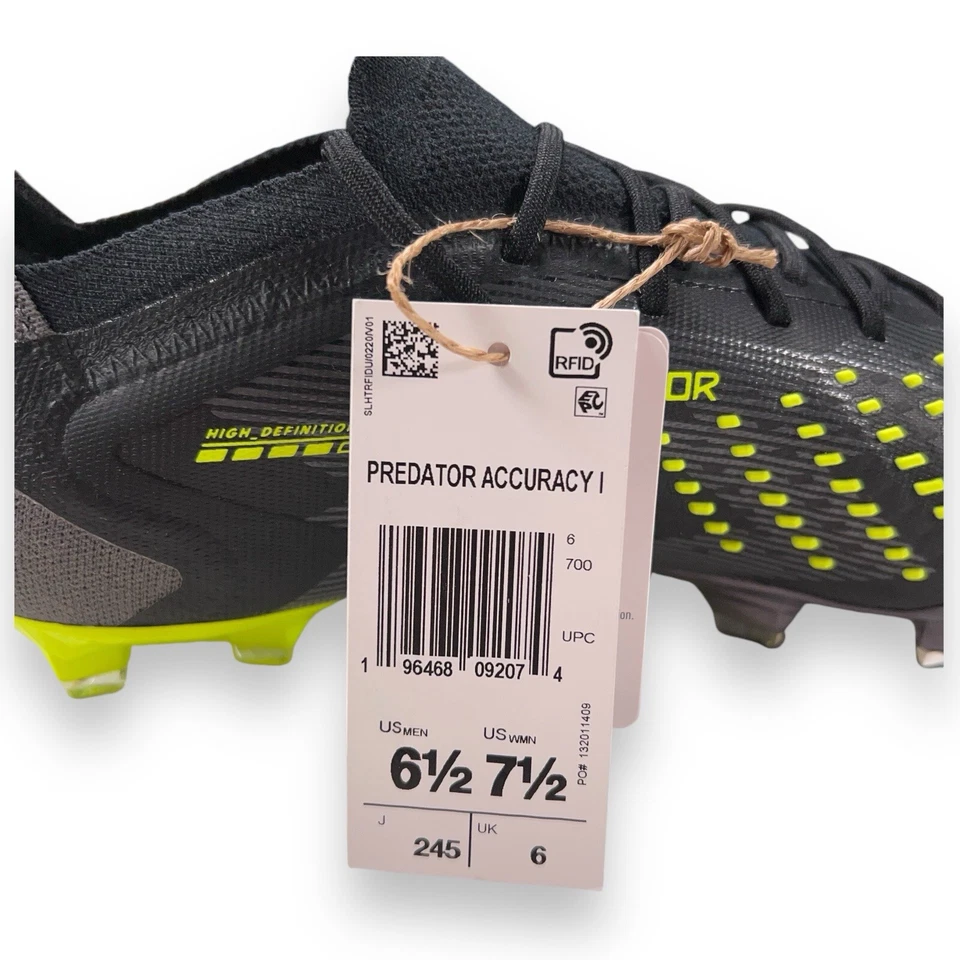 Adidas Predator Accuracy.1 Firm Ground Soccer Cleats Womens Size 7.5 Mens 6.5 - Image 3 of 4