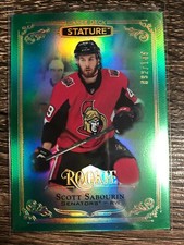 SCOTT SABOURIN 2019-20 UD Stature GREEN Rookie Parallel #092/149