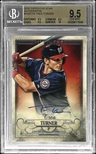 2016 TOPPS FIVE STAR AUTOGRAPHS #FSATTR TREA TURNER RC BGS 9.5 AUTO 10