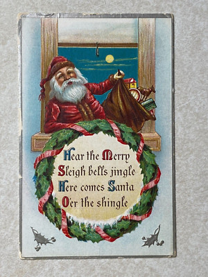G2746 Postcard Vintage Santa Claus Christmas Bag of toys | eBay