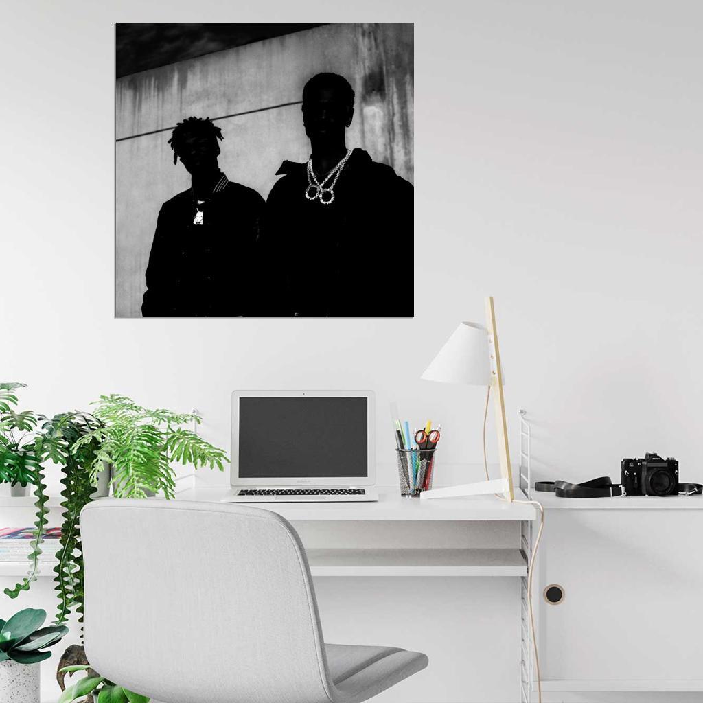 559562 Big Sean & Metro Boomin "Double Or Nothing" Cover 36x24 WALL PRINT POSTER — product photo 4 of 7