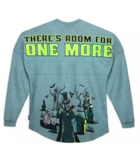 Disney Parks Haunted Mansion Hatbox Ghost Spirit Jersey Glow in the Dark L New