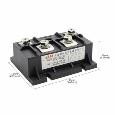 1pcs Bridge Rectifier MDQ-200A 200A 1600V Full Wave Diode Module Single Phase