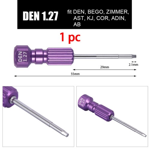 Dental Laboratory Stainless Steel Implant Screw Driver Orthodontic Matching Tool