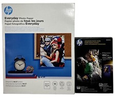 HP EVERYDAY PHOTO PAPER 8.5" X 11" and 4  X6  INKJET GLOSSY - 150 SHEETS TOTAL