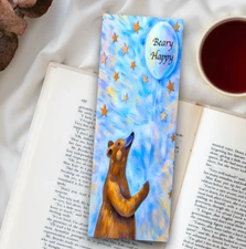 Bear Bookmark - 6x2 Whimsical Laminated Page Saver, Gift For Book Readers