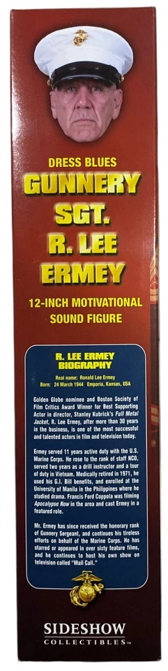 Sideshow Gunnery Sgt R.Lee Ermey Dress Blue Marine 1/6 12"Action Figure NEW 2006 - Image 4 of 4