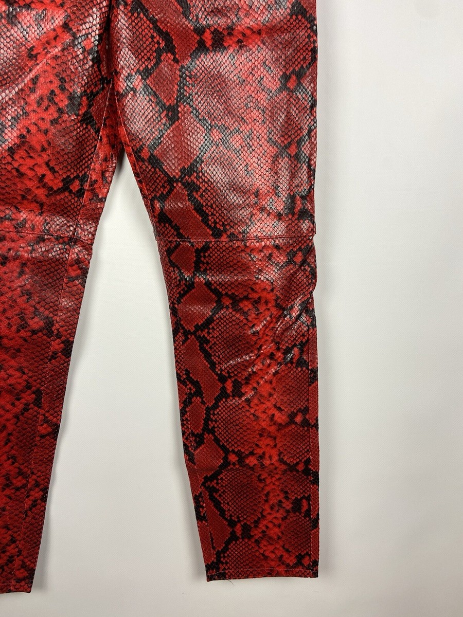 H&M STUDIO A/W 2016 Leather Snake Print Leather Pants