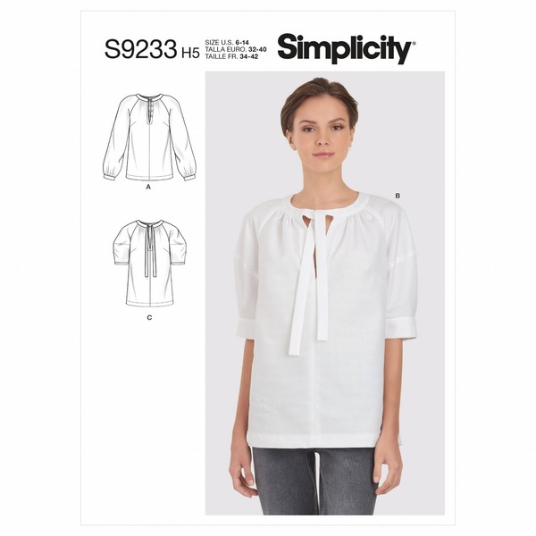 Simplicity 9233 Misses Oberteile NäHen Muster GrößEn 6-14 & 16-24 2 Stile-image