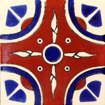 DESIGN C#047 MEXICAN HANDMADE TILE, GET AS MANY YOU NEED !!