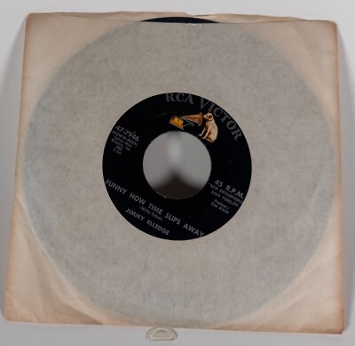 JIMMY ELLEDGE 45 RPM FUNNY HOW TIME SLIPS AWAY / HEY JIMMY JOE JOHN JIM JACK  VG