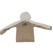 Nike Big Kids Boys' Amplify Sportswear Pullover Hoodie Khaki Boys US Size Large