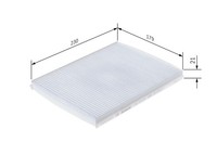 Innenraumfilter Pollenfilter FÜR Fiat Bravo Ii (198 ) - Bosch 1 987 435 126
