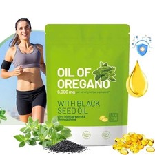 Oil of Oregano 300 Softgels with Black Seed O...