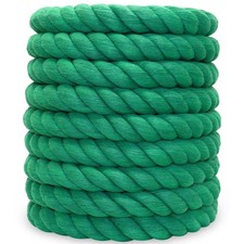 Cotton Rope 1 Inch x 50 Feet Twisted Strong Cotton Rope for SpringLandscaping