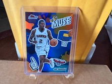 2025/26 TOPPS FINEST JOE JOHNSON MUSE BLUE REFRACTOR CARD #D 17/99 HAWKS
