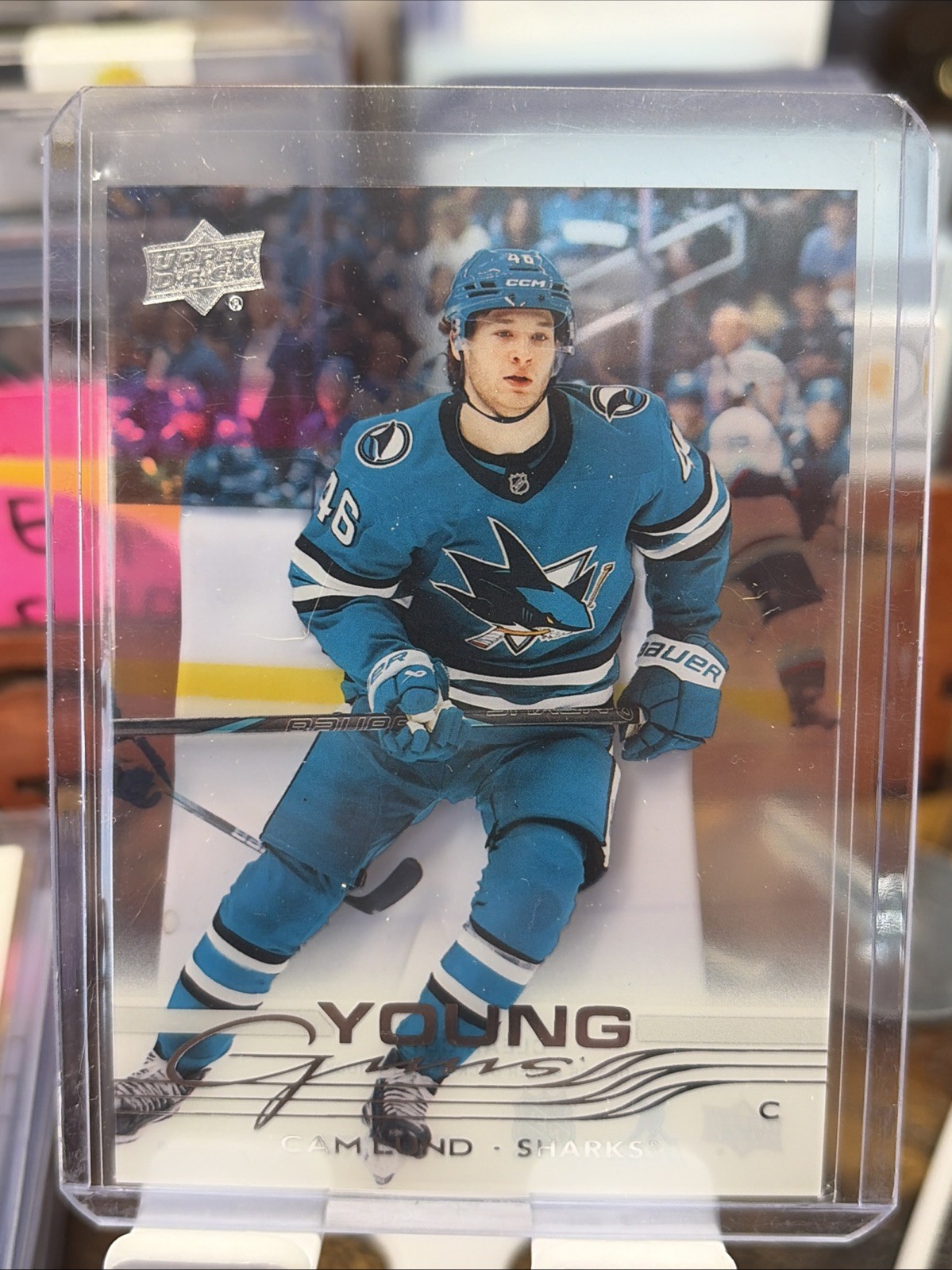 2025-26 Upper Deck Series 1 #242 Cam Lund Clear Cut Young Guns Case Hit RC