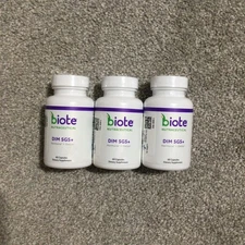 3 PACK Biote Nutraceuticals DIM SGS+ Hormone+Detox (60 Caps/Exp 3/26