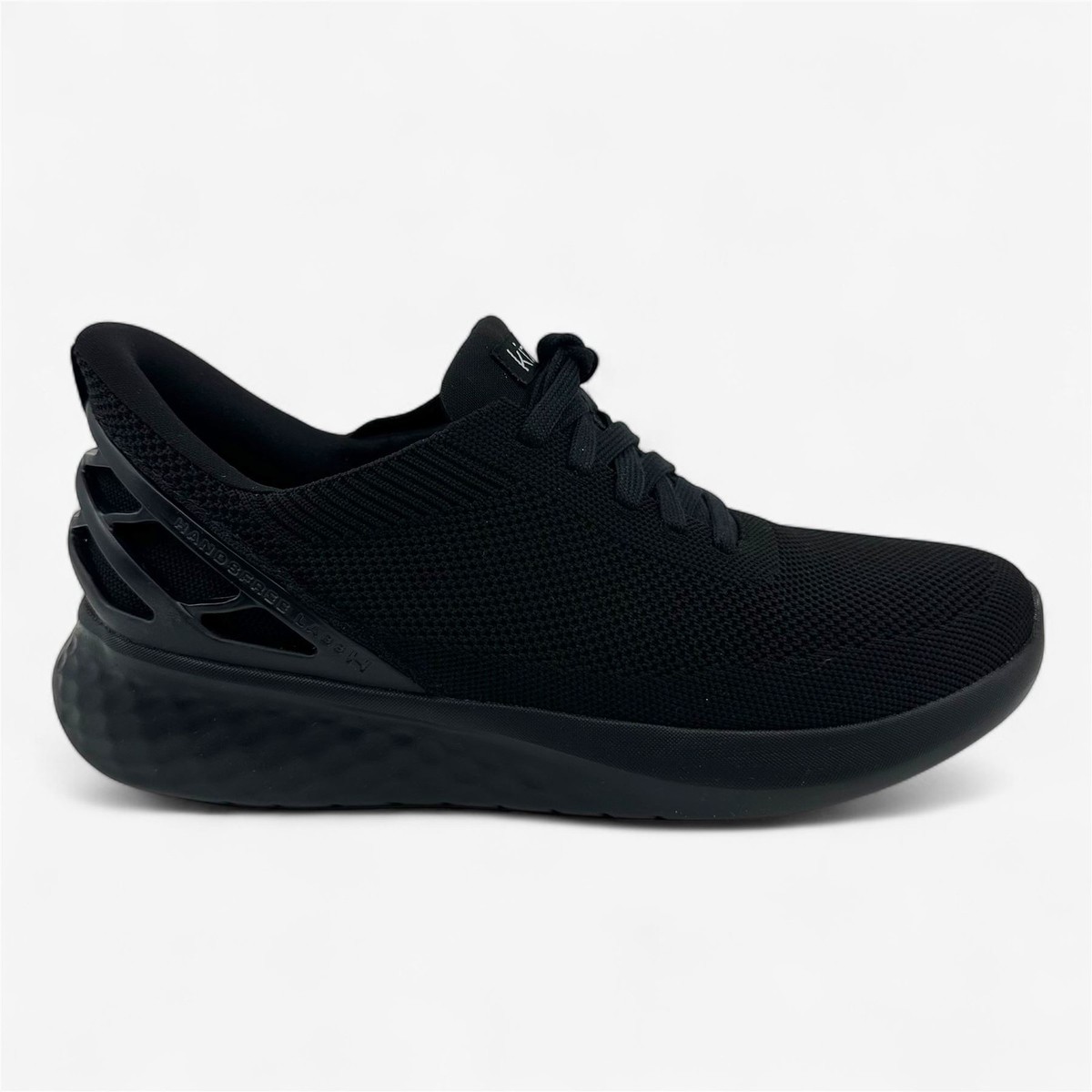 Kizik Athens Black Black Outsole Mens Wide Athletic Sneaker 