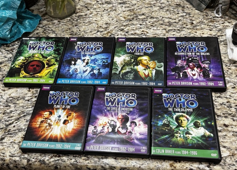 Dr Doctor Who Peter Davison Complete Series 3(21)— DVDs MINT Colin Baker