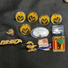 Large USAF Air Force Pin Lot AFA Luke AFB 50th Anniversary FIA-22 Kitty Hawk