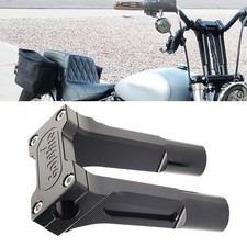 6" Pullback Handlebar Risers Clamp Black For Harley Dyna Softail Sportster 1"