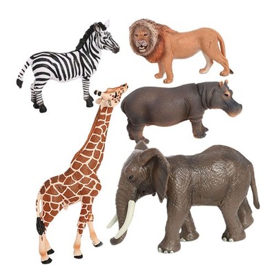 5 Stück Tiere Figuren Spielset realistisch für Geburtstagsparty