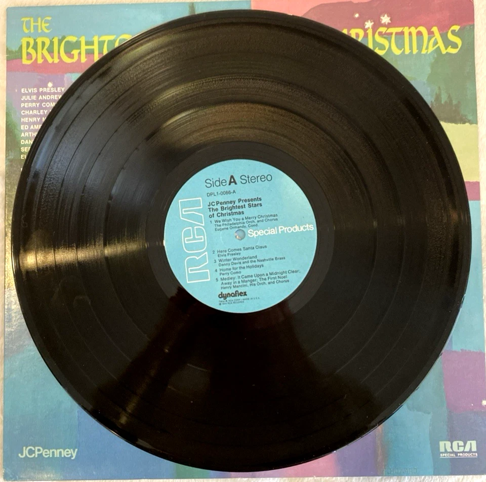 Lot#2 LP The Brightest Stars Of Christmas JCPenny 1974 DPL1-0086 N-Mint Vinyl - Image 3 of 4