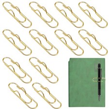 12 Pcs Metal Pen Clip for Notebook, Portable Pen Holder Clip Pencil Clip, Mul...