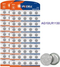 500pcs 1.5V AG10 189 389 LR1130 LR54 V10GA Alkaline Button Coin Cell Batteries
