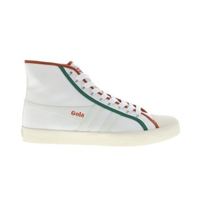 Gola Coaster Smash High CLB391 Womens White Canvas Lifestyle Sneakers Shoes 6