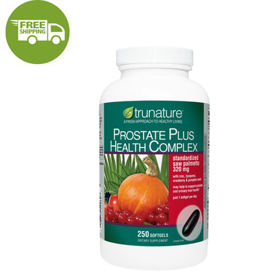 trunature Prostate Plus Health Complex 250 Softgels Men's Prostate Support Suppl