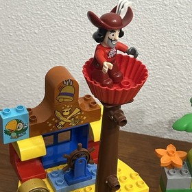 Lego Duplo Jake&rsquo;s Pirate Ship Neverland Captain  Hook Peter Pan INCOMPLETE READ