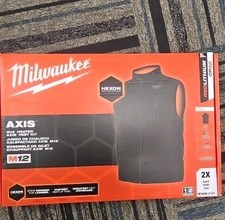 Milwaukee Men's 2XL M12 12V Lithium-Ion Cordless Axis Black Heated Vest Kit