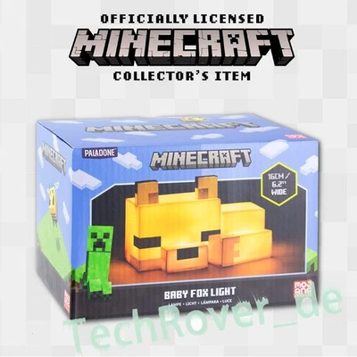 MARKENLOS Minecraft Spiel Fuchs Lampe Nachtlicht Geschenk wiederaufladbar Geschenk