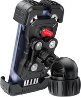 Handyhalterung Motorrad Doppelt VibrationsgedäMpft 360° Drehbar FüR 4,7-6,8