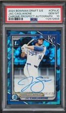 2024 Bowman Draft Sapphire Jac Caglianone Chrome Prospect Auto /199 PSA 10