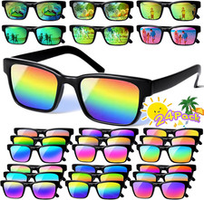 Party Favors for Kids 4-8, 24Packs Neon Sunglasses for Kid, UV400 Protection Sun