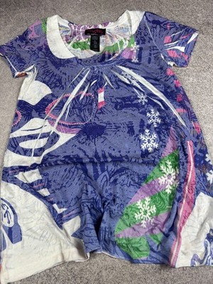 CUSTO BARCELONA VINTAGE BLOUSE TANK TOP TEE Y2K WOMENS