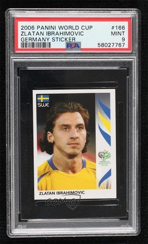 2006 Panini World Cup Album Stickers Zlatan Ibrahimovic #166 PSA 9 MINT