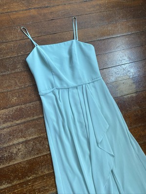New David's Bridal Dusty Sage Green Bridesmaids Dress Spaghetti Strap Cascade 2 | eBay New David's Bridal Dusty Sage Green Bridesmaids Dress Spaghetti Strap Cascade 2 | eBay