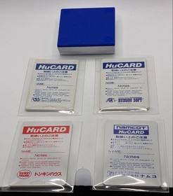 PC Engine HuCARD 4 Game Lot Katobi Delivery Wonder Momo Momotetsu Tested JP